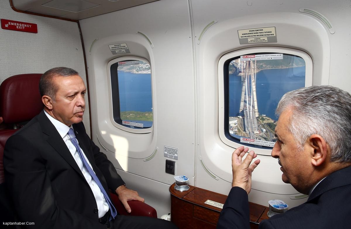 Cumhurbaşkanı 3. Köprü Sahasını Havadan İnceledi